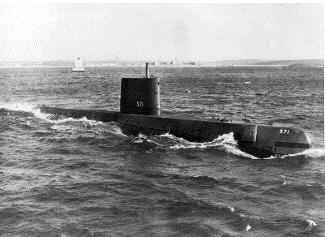 photo of submarine in water